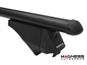 Alfa Romeo Stelvio Roof Rack Cross Bars - for models w/ factory roof rails - Black